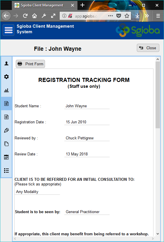 Tracking Documents