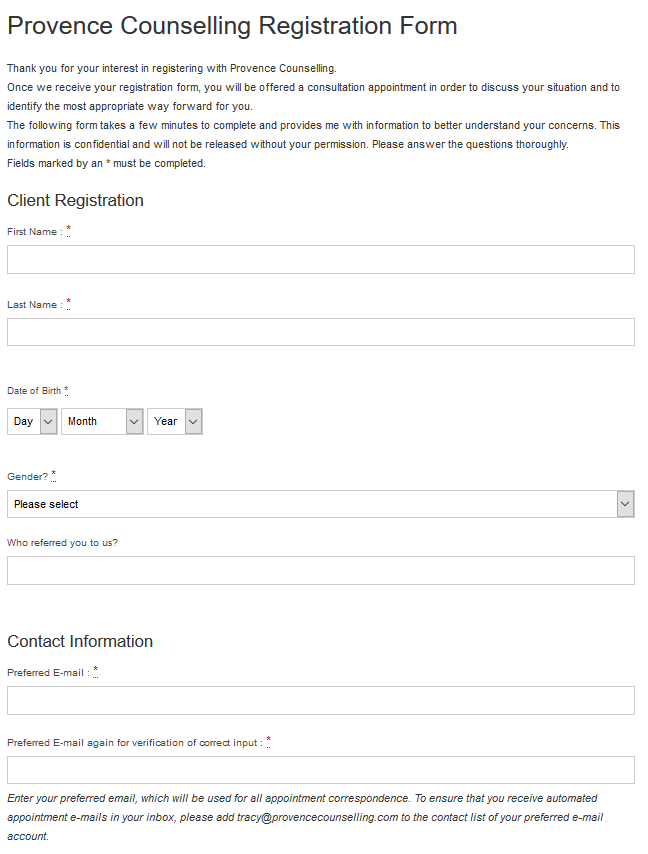 Registration Form